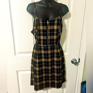 Clueless Dress, Cher Costume, Plaid Dress black and yellow